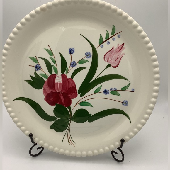 Southern Potteries Blue Ridge Hand Painted 12” Round Platter - Picture 1 of 14